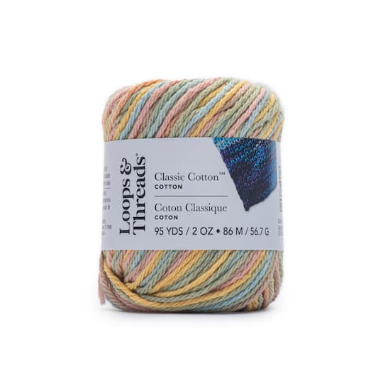 18 Pack: Classic Cotton™ Patterned Yarn by Loops & Threads